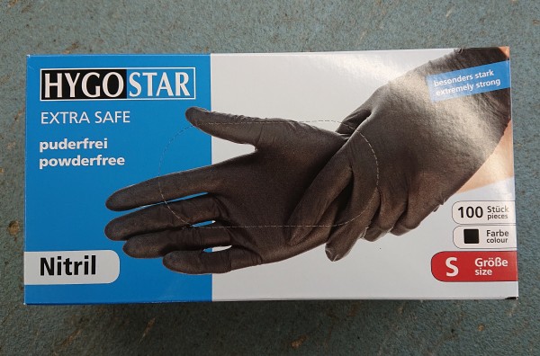 Einmalhandschuhe (Nitril) - Größe S - Hygostar