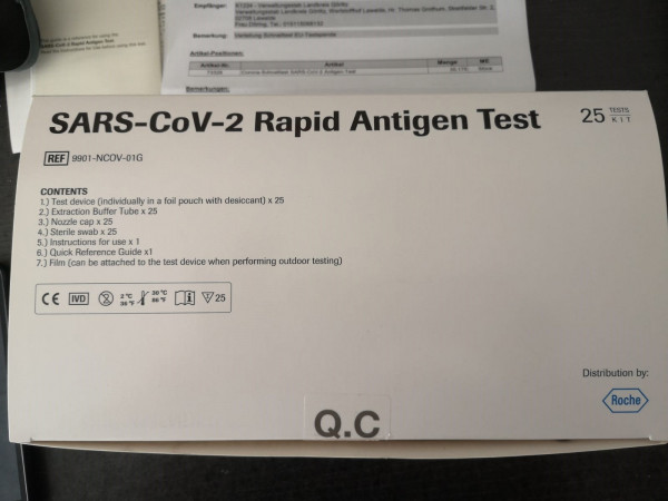 Corona Schnelltest SARS-CoV-2 Antigen Test