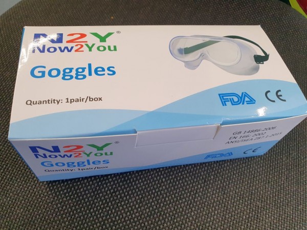 Vollsichtbrille N2Y Goggles - Einheitsgröße (SMS) in Karton